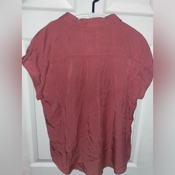 Zenana Salmon Button Up Top - Picture 7 of 7